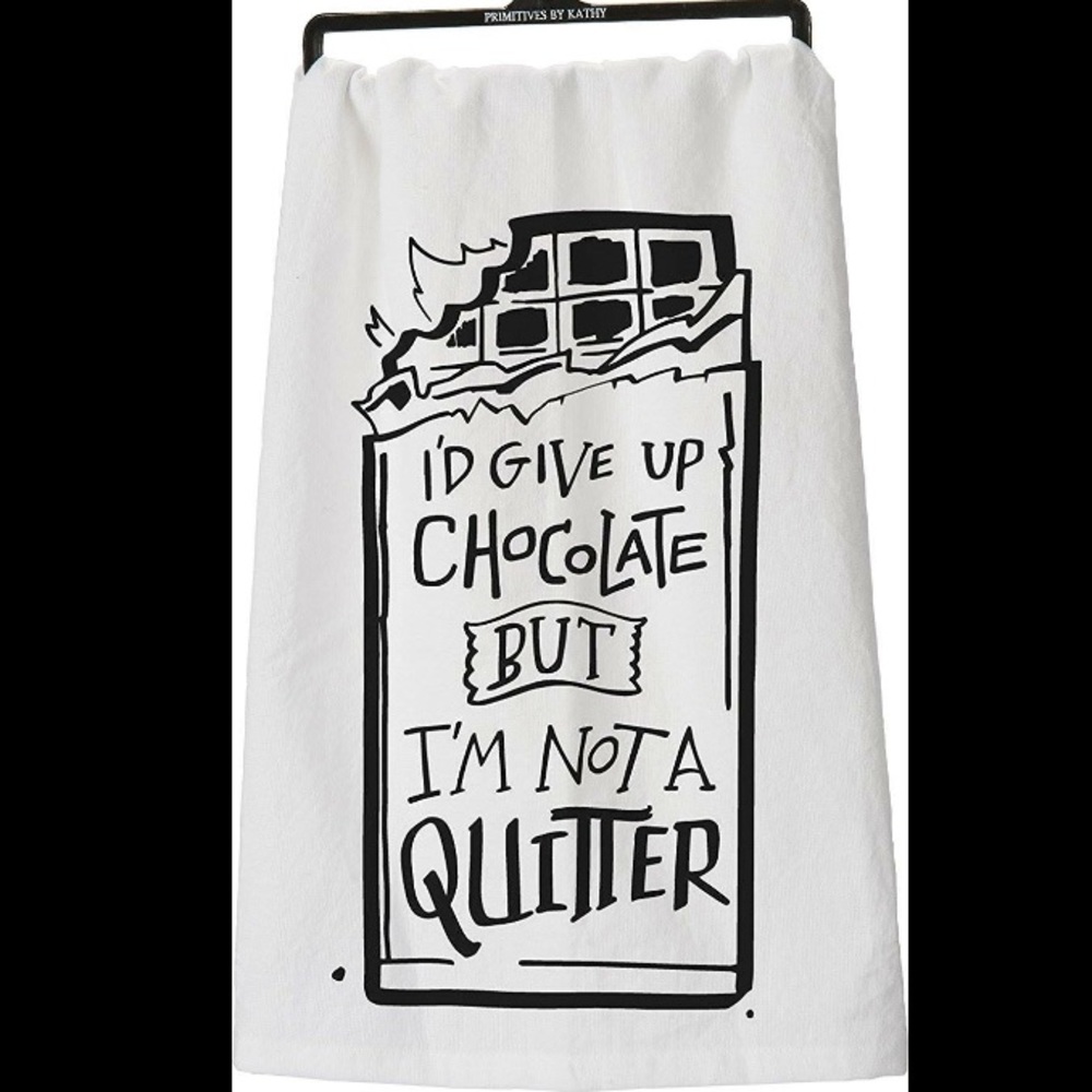 “Not A Quitter” Boutique Hand Towel {NWT}